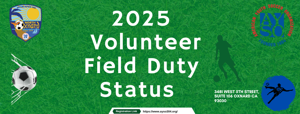 2025  Volunteer Field Duty Status 